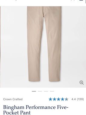Peter Millar Slim-Fit Chinos in Khaki 36x32